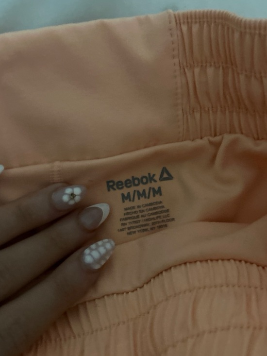 Reebok Pants - Reebok Peach-Orange Athletic Shorts